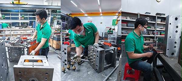 从3次试模问题看注塑模具供应商选择与合同风险规避-三张模具图拼图展示